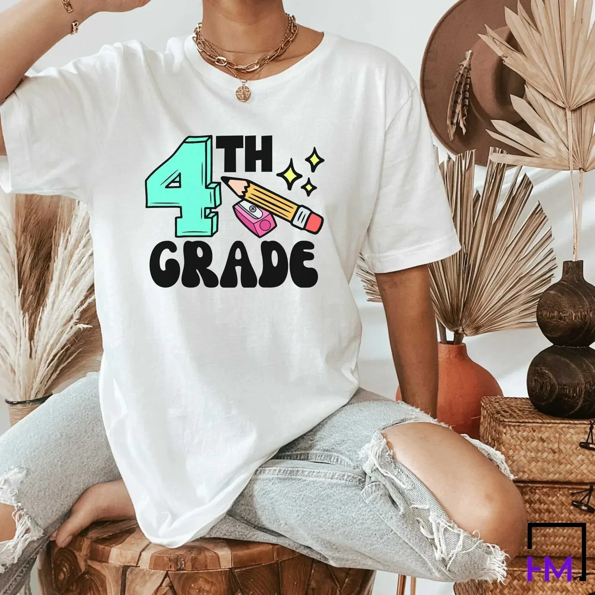 4th Grade Teacher Shirt, Great for New Teacher, Teacher Teams & Appreciation Gifts