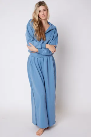 Aria Wide Leg Zipper Sweatpant