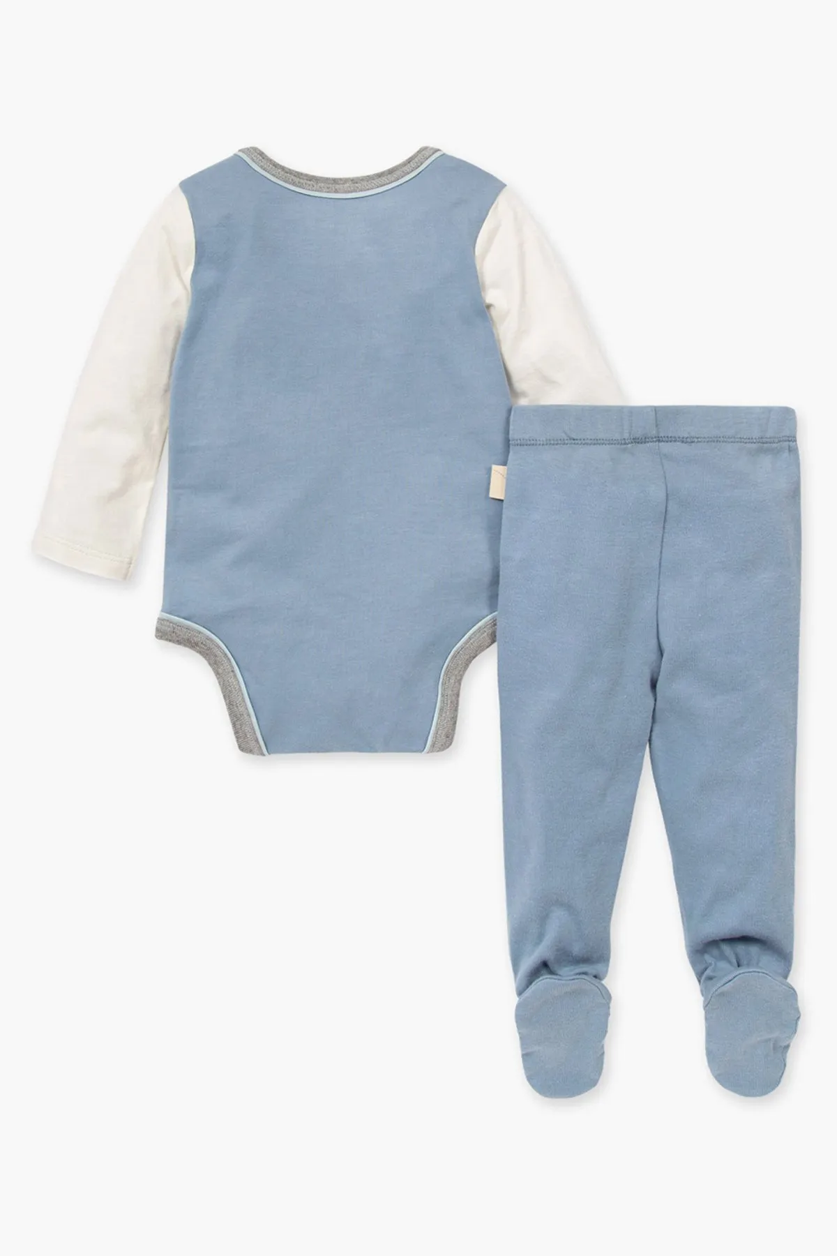 Baby Onesie Burt's Bees Mountainscape Pants Set