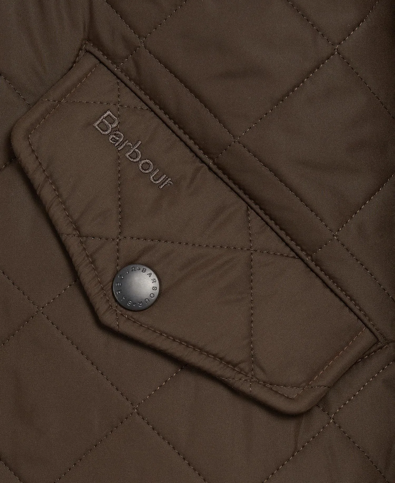 Barbour Powell Quilted Jacket In Olive