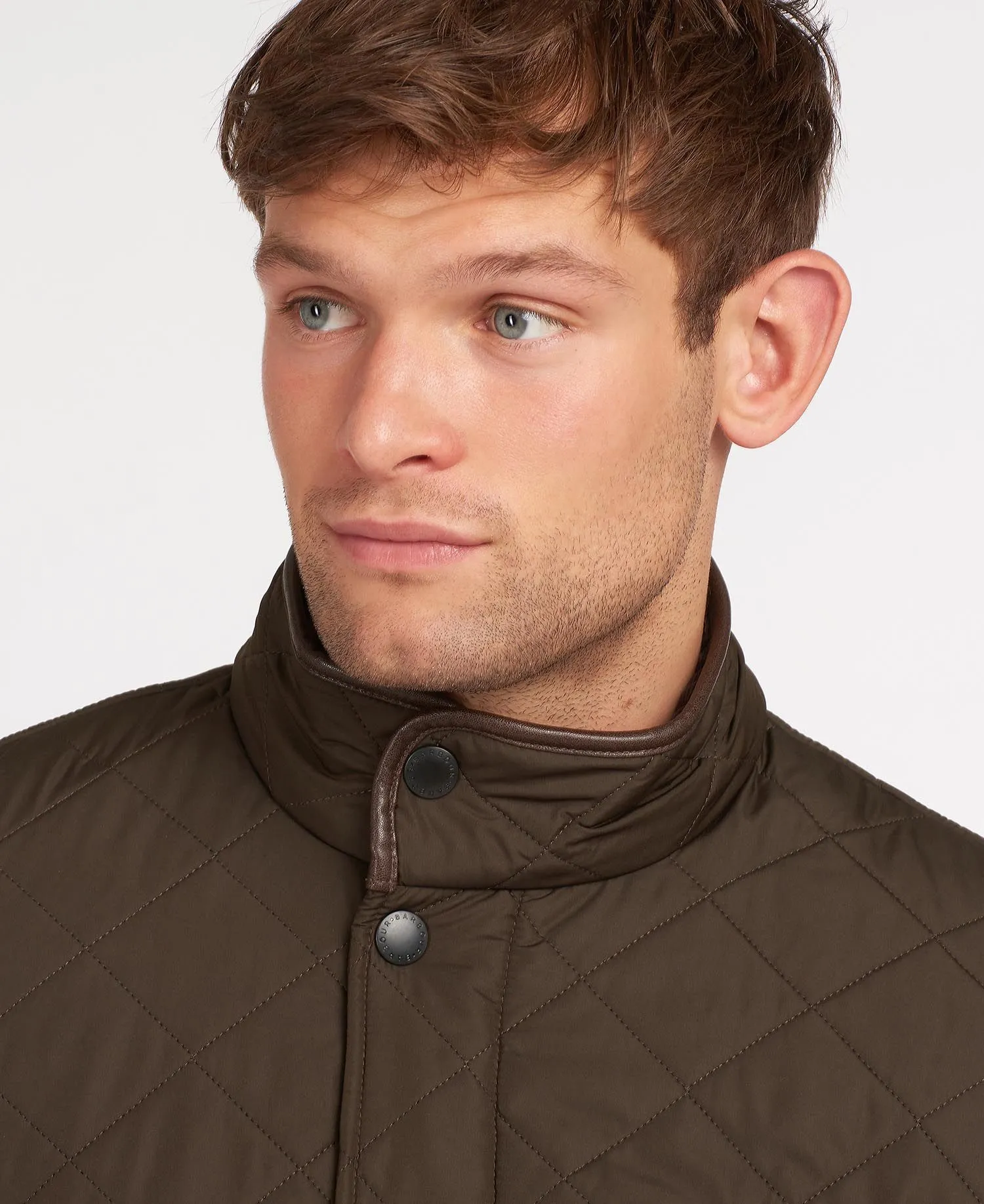 Barbour Powell Quilted Jacket In Olive