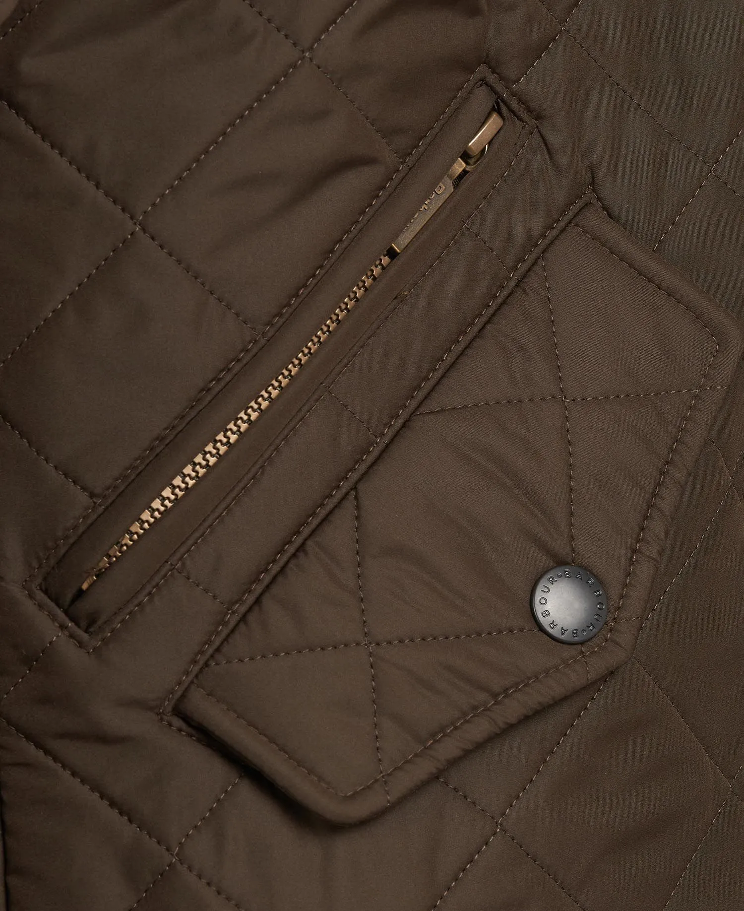 Barbour Powell Quilted Jacket In Olive