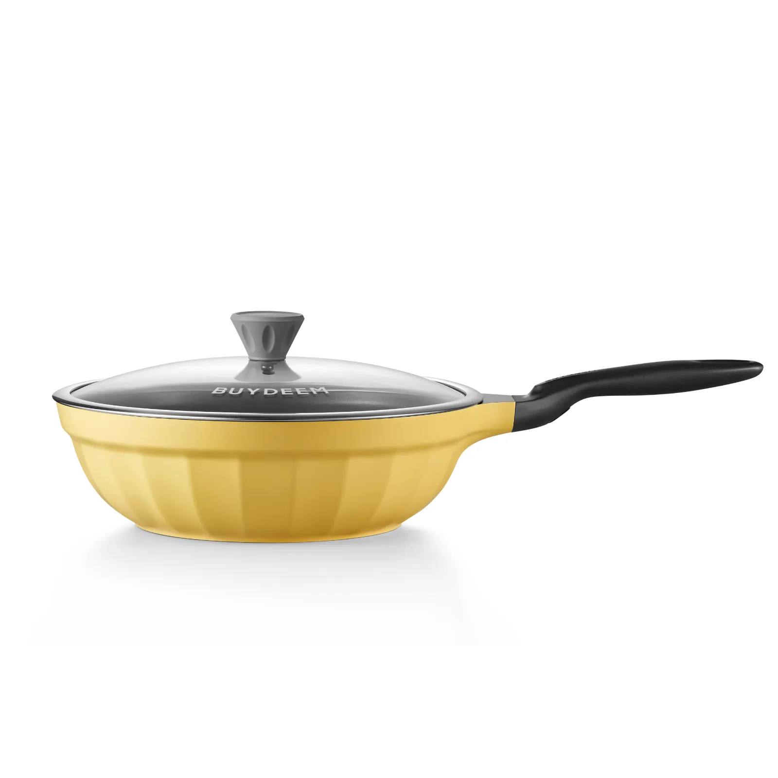 BUYDEEM Cast Aluminum Nonstick Stir-frying Pan 30CM