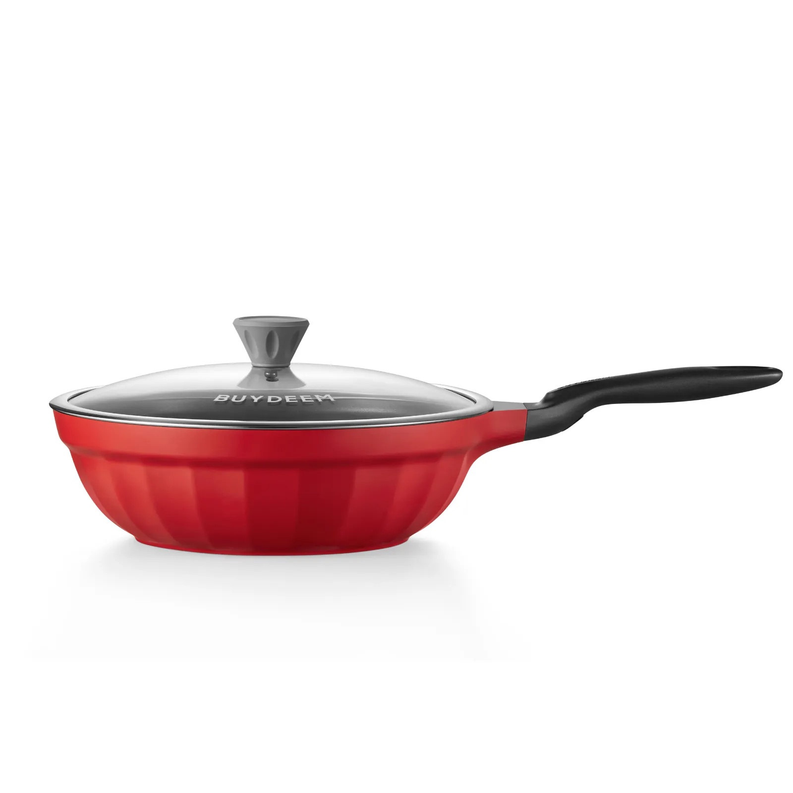 BUYDEEM Cast Aluminum Nonstick Stir-frying Pan 30CM