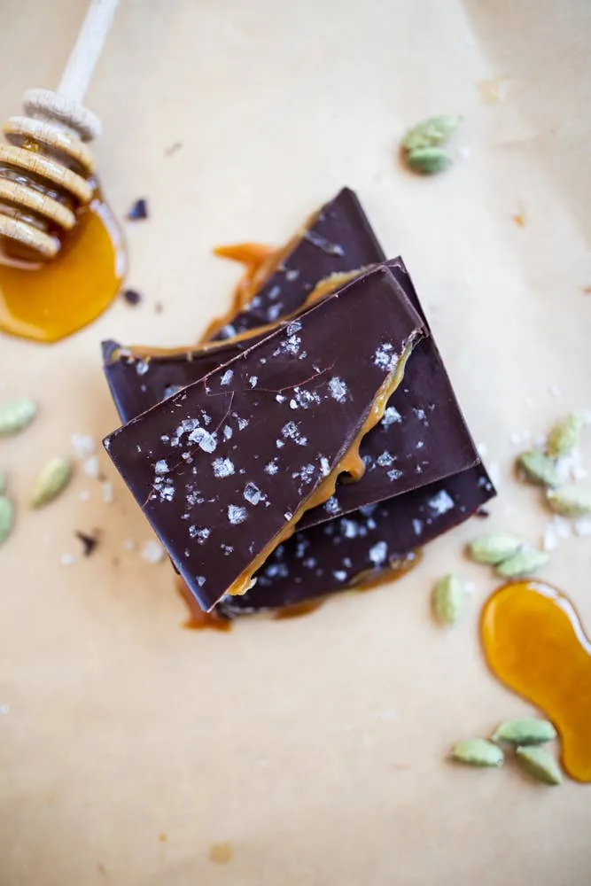 Cardamom and Honey Caramel with Sea Salt Bar