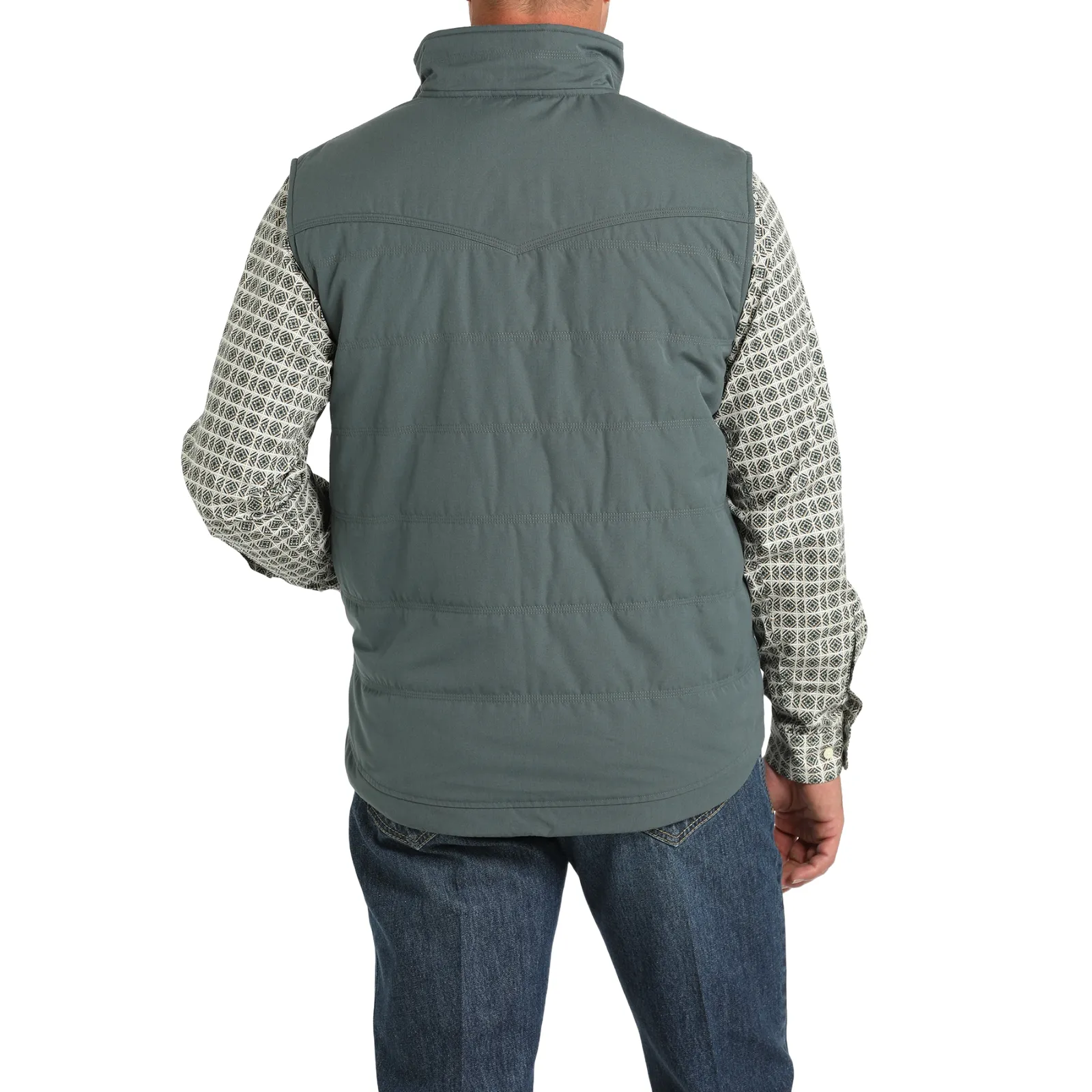 Cinch Mens Blue Quilted Vest MWV1902003