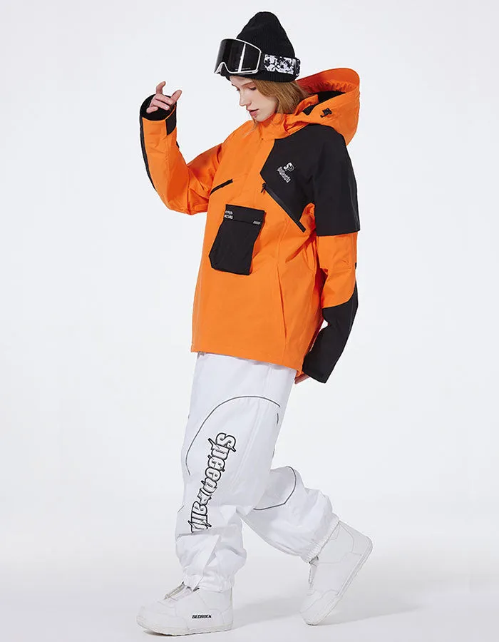 Fashion Adult Patchwork Skiing Jacket & Sports Pants