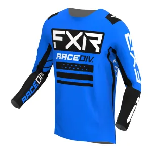 FXR  Mens Blue Black Off-Road Jersey Longsleeve Lightweight Slim Fit Design