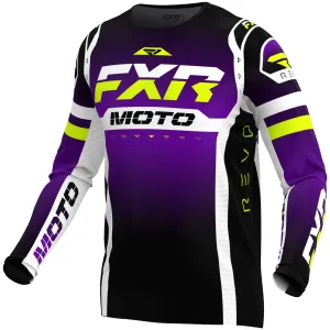 FXR  Revo Pro MX LE Jersey Lightweight Breathable Slim Fit Material Purple Reign