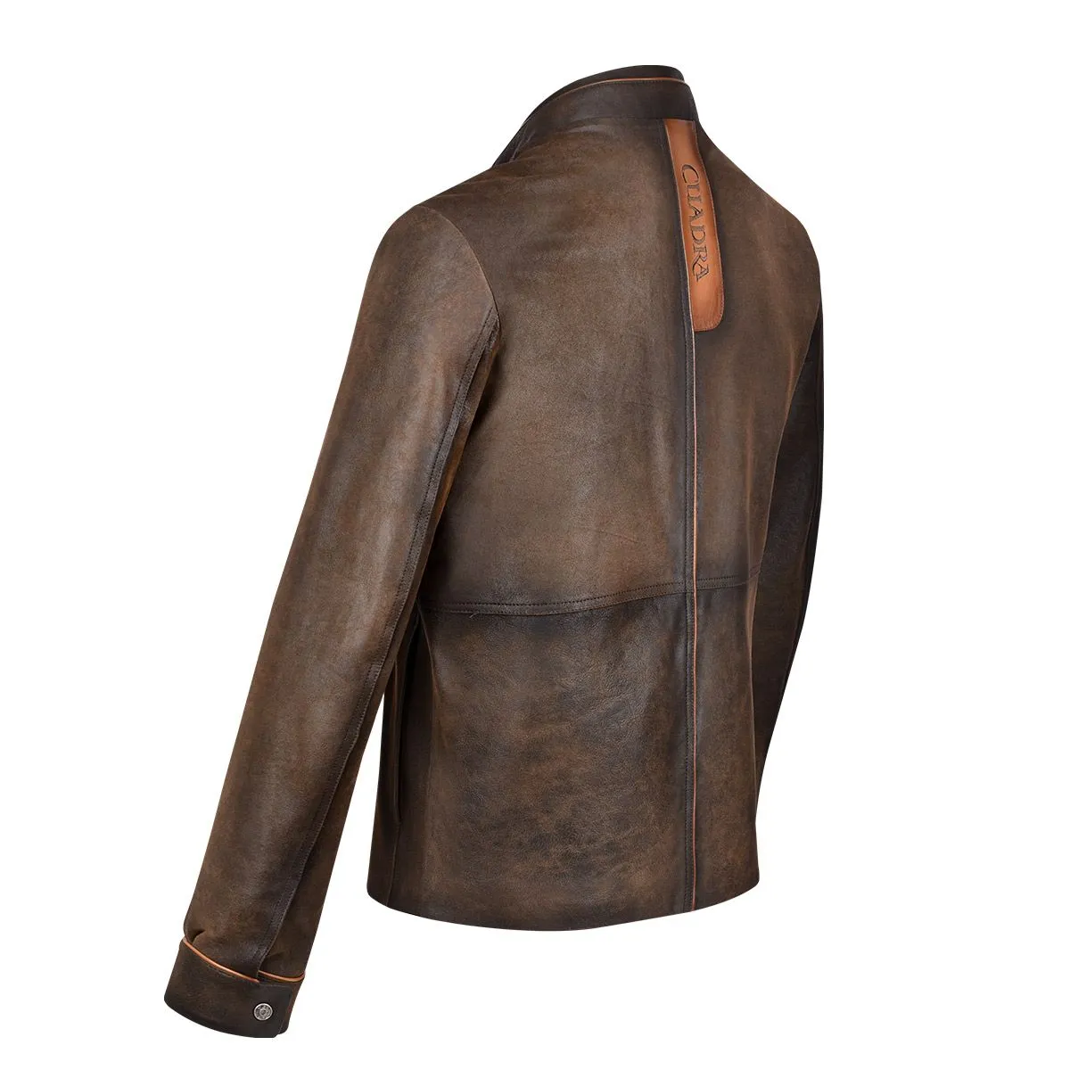 H291BOB - Cuadra honey casual fashion quilted ovine leather jacket for men