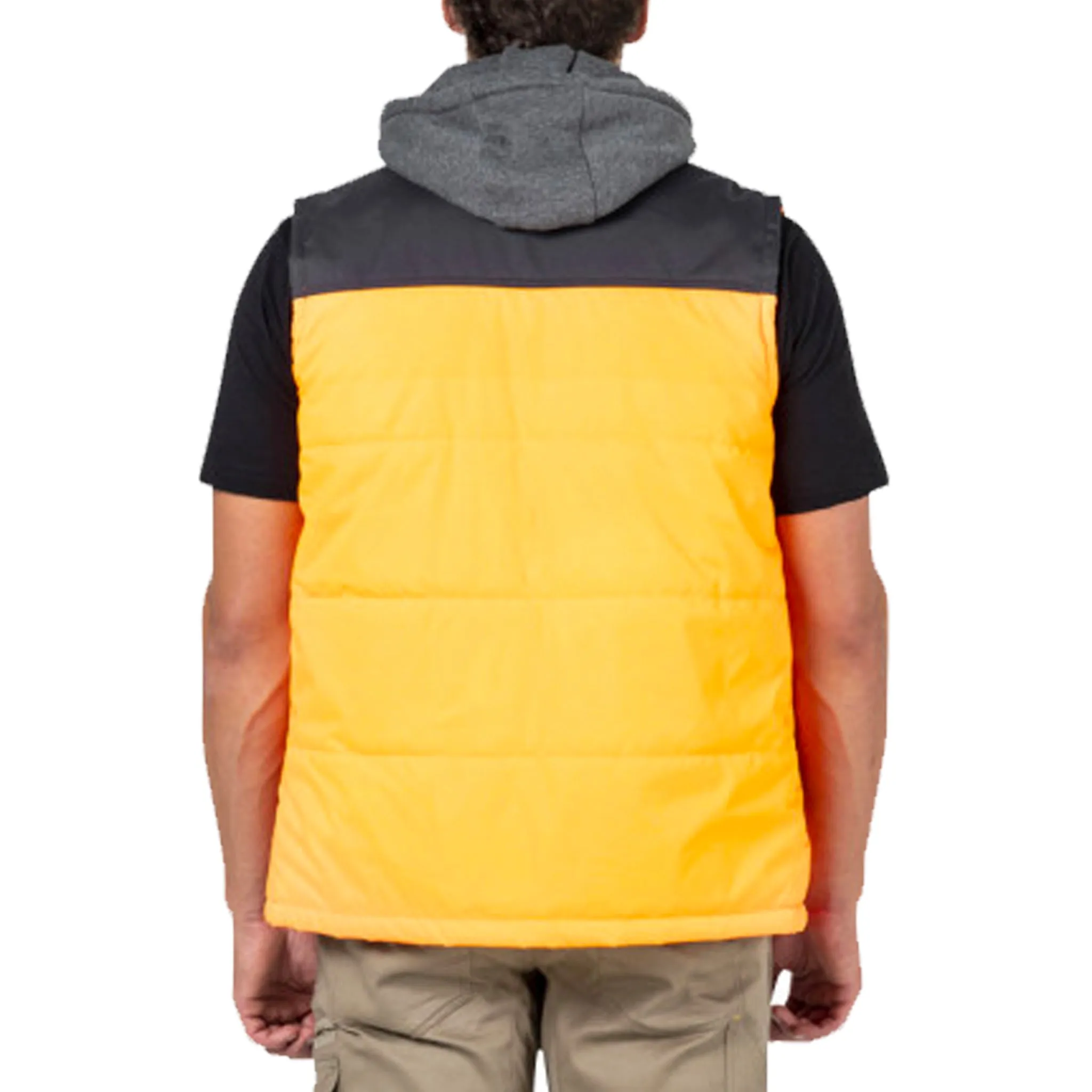 HI VIS HOODED WORK VEST - 1320034