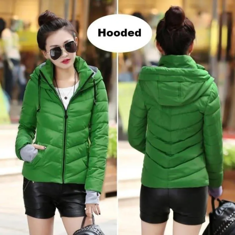 Hooded Winter Women Hooded Cotton Padded Coat