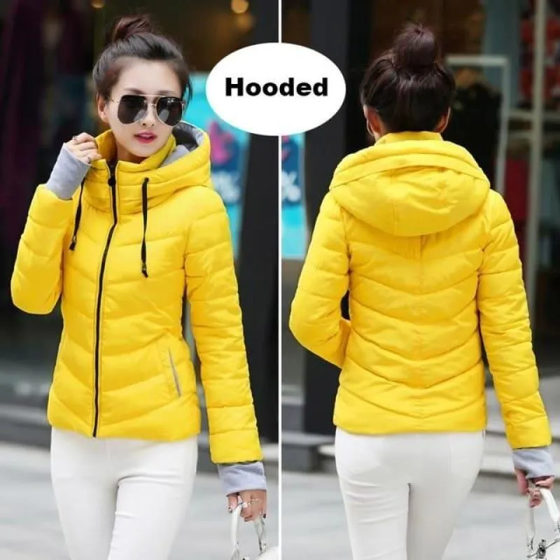 Hooded Winter Women Hooded Cotton Padded Coat