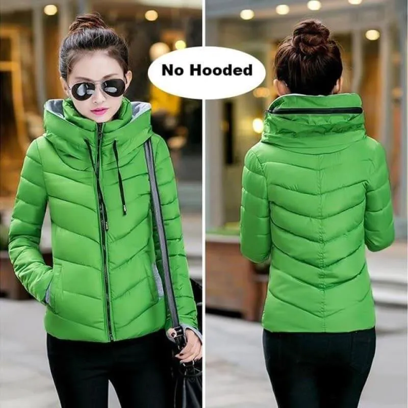 Hooded Winter Women Hooded Cotton Padded Coat