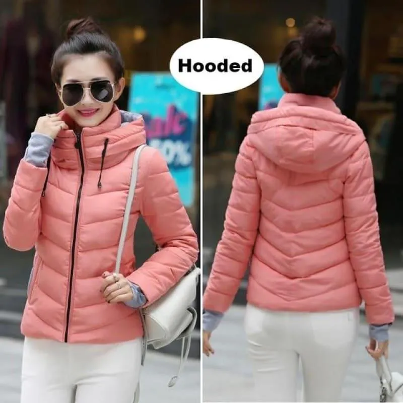 Hooded Winter Women Hooded Cotton Padded Coat