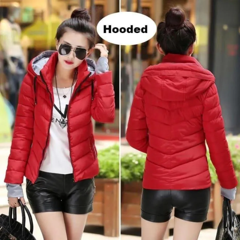 Hooded Winter Women Hooded Cotton Padded Coat