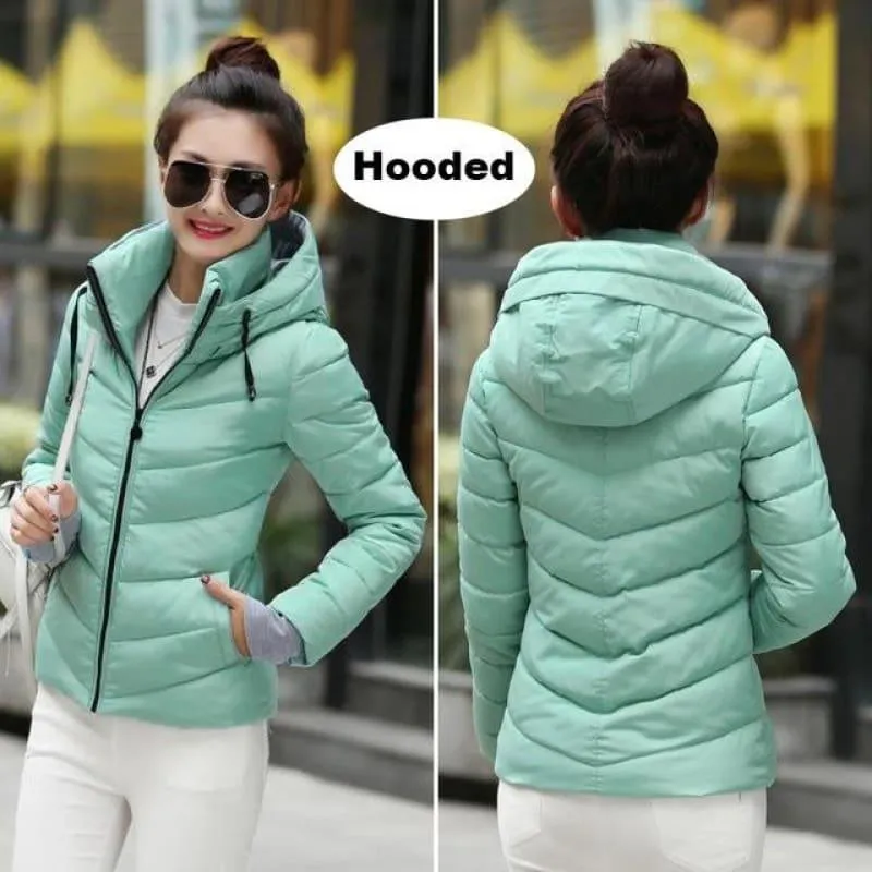 Hooded Winter Women Hooded Cotton Padded Coat