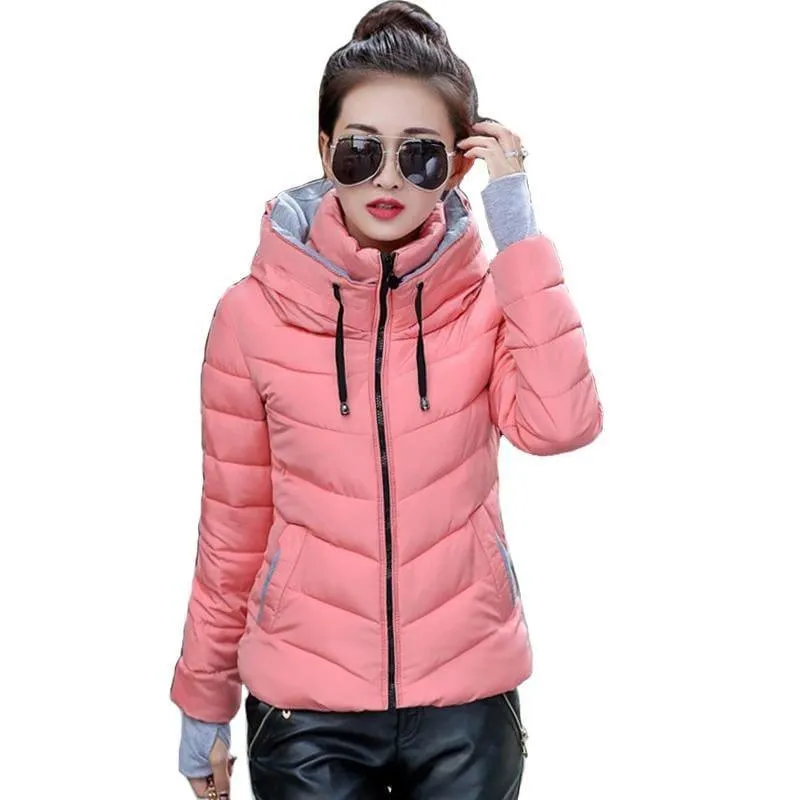 Hooded Winter Women Hooded Cotton Padded Coat