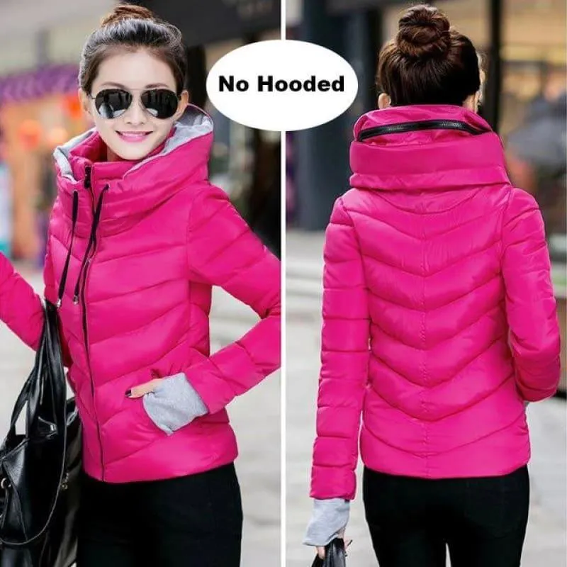 Hooded Winter Women Hooded Cotton Padded Coat