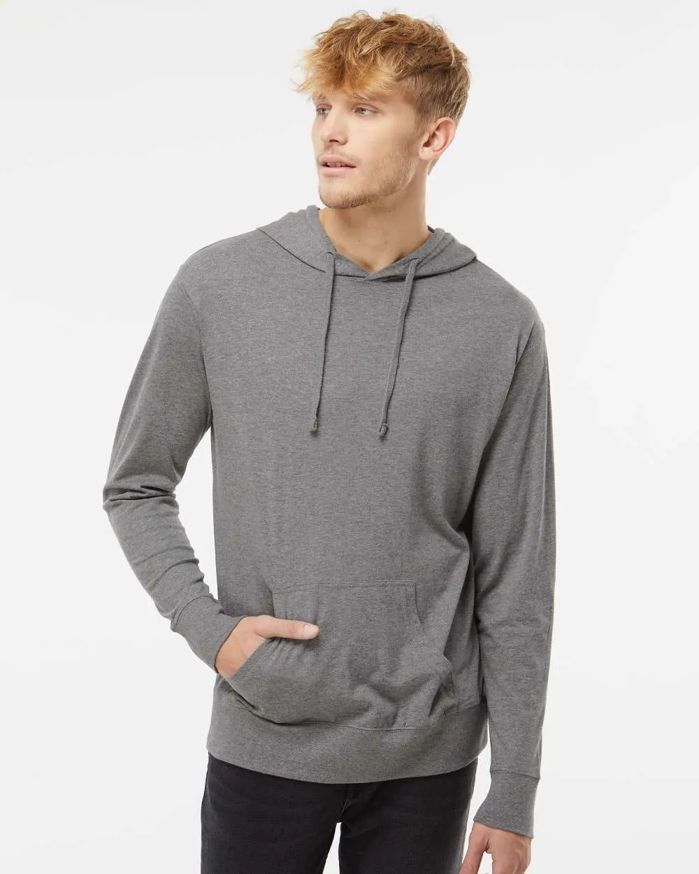 Independent Trading Co. Lightweight Hooded Pullover T-Shirt 