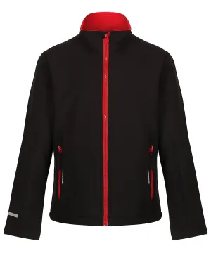 Kids Ablaze softshell jacket | Black/Classic Red