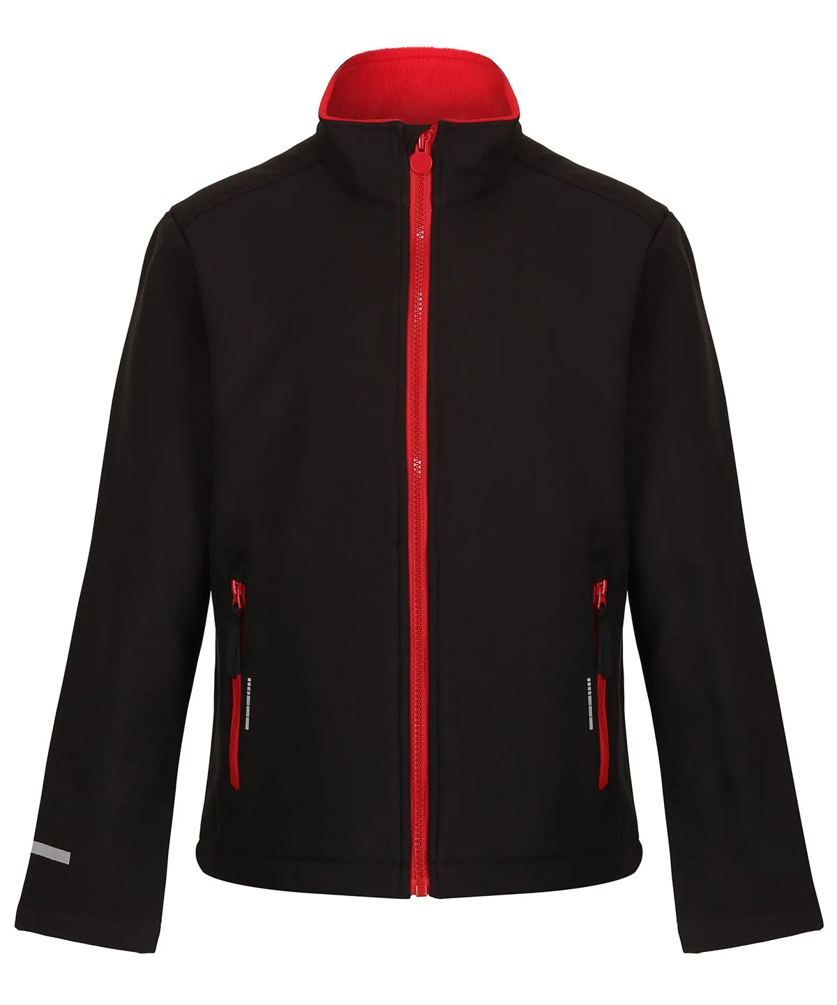 Kids Ablaze softshell jacket | Black/Classic Red