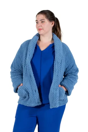 La Cera Plus Size Honeycomb Fleece Bed Jacket