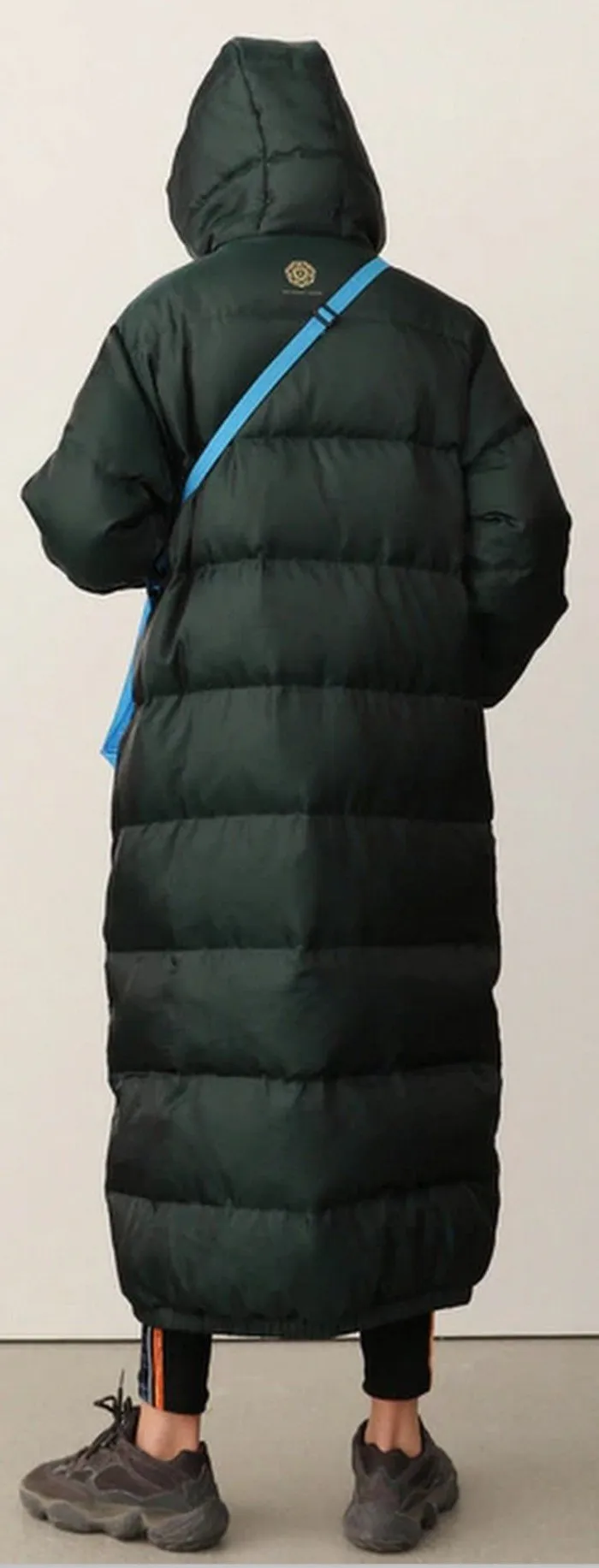 Long Hooded Puffer Down Coat