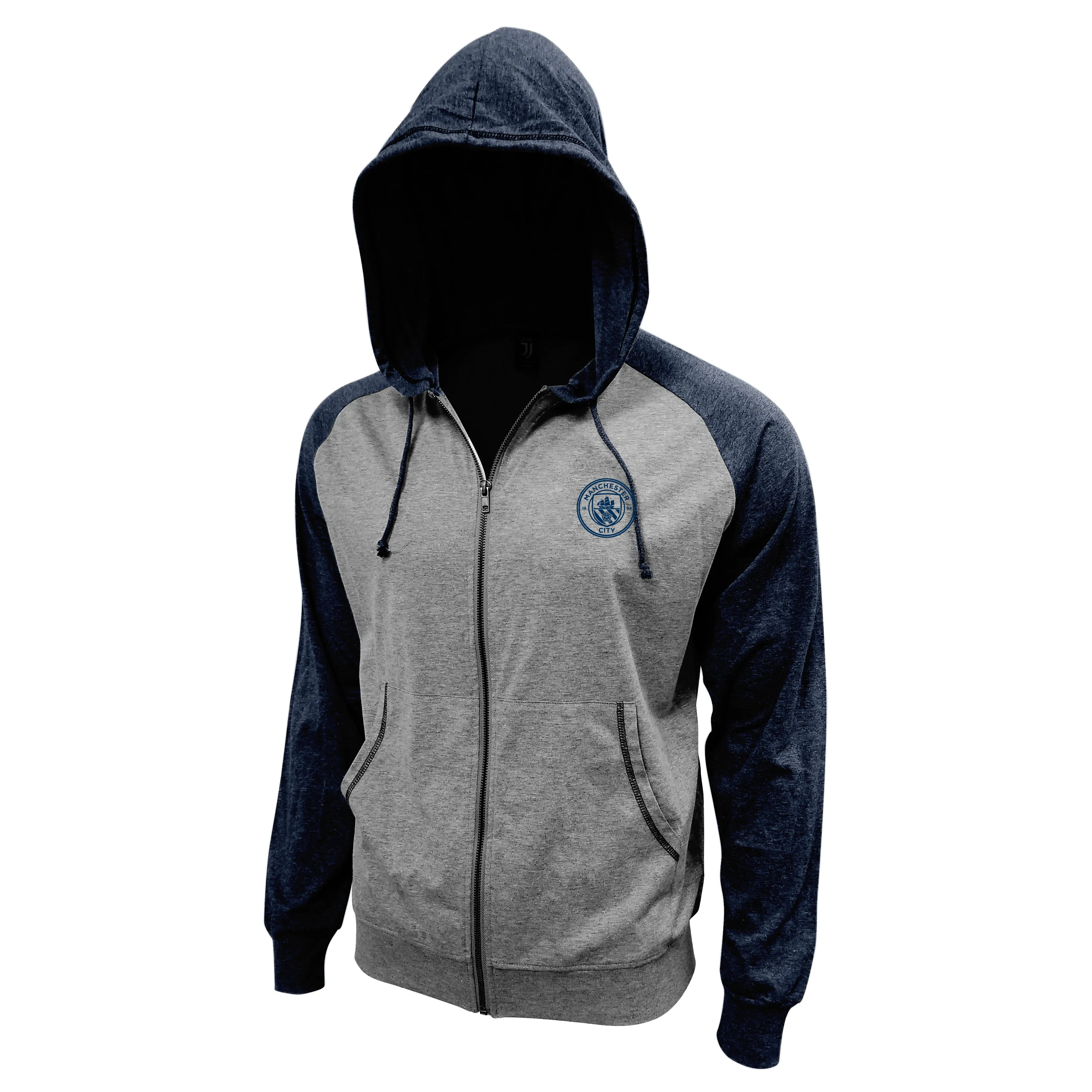 Manchester City FC Adult Lightweight Full-Zip Hoodie