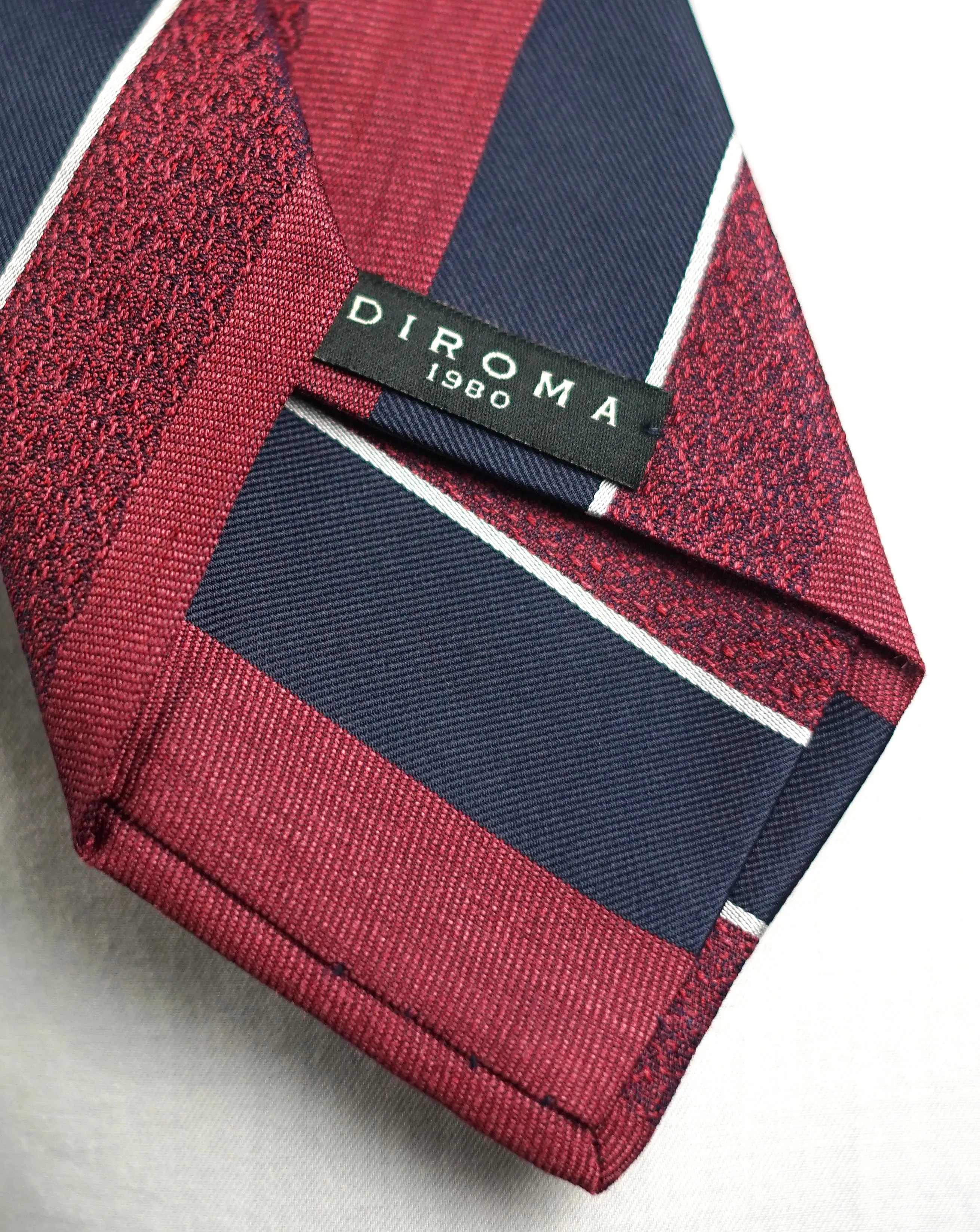 Melange Bordeaux Silk Necktie (Made to Order)