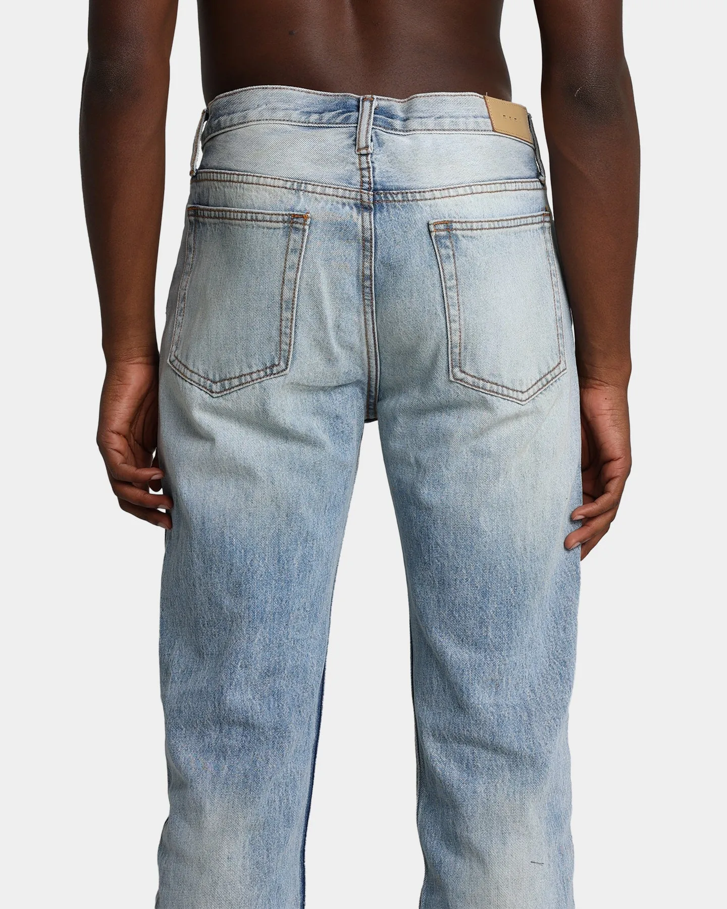 MNML V440 Terry Baggy Denim Pants Blue