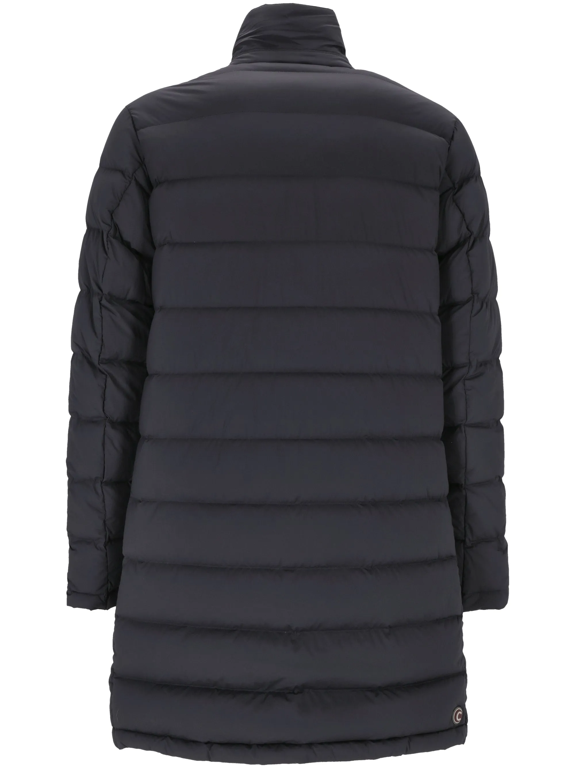 Navy Blue Quilted Down Padded Coat