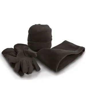 Polartherm fleece accessory set | Black