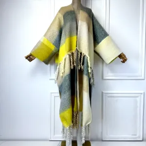 Rustic Elegance Wool Kimono