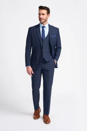 Seeba Navy Short Three Piece Suit