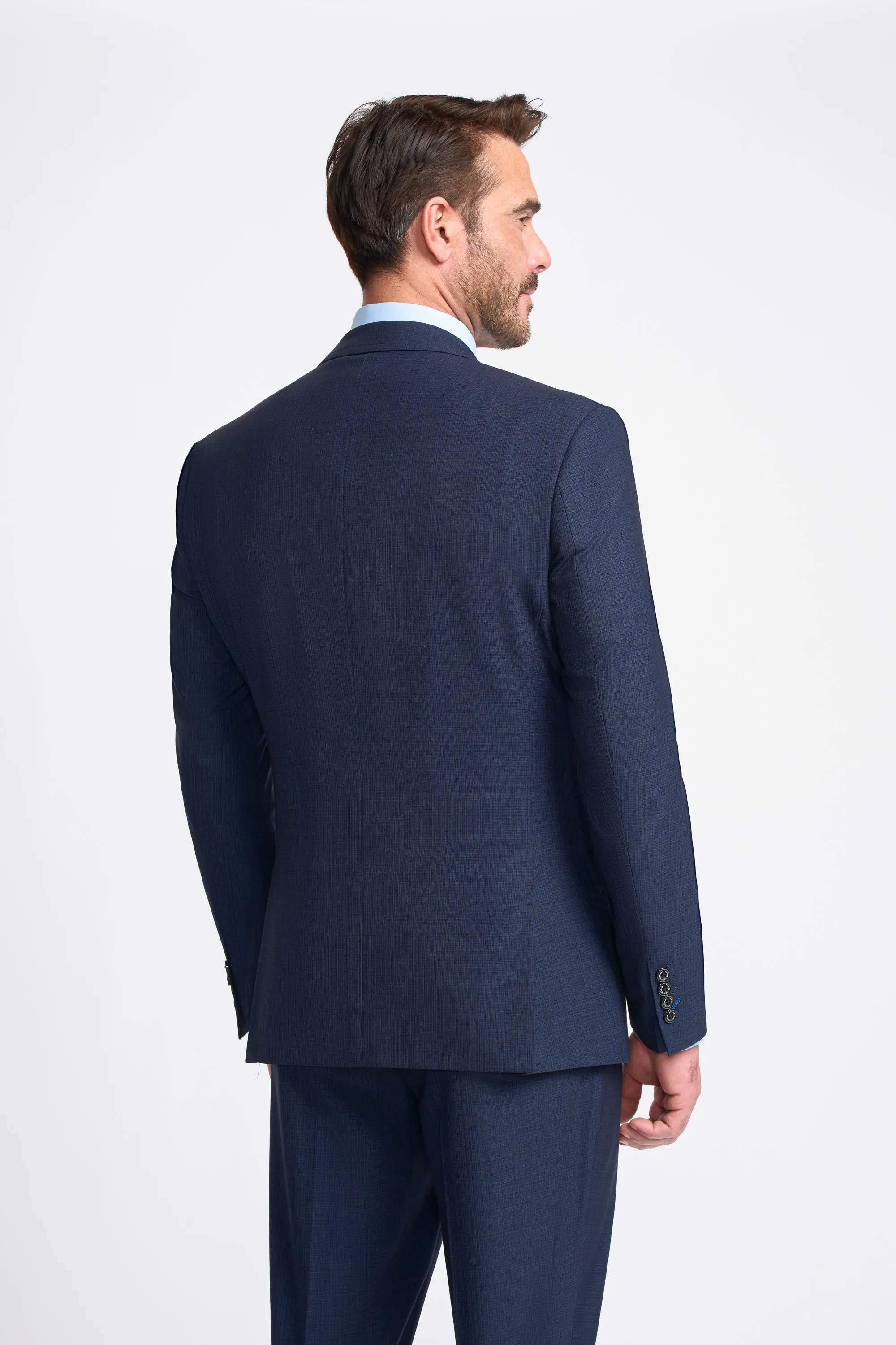 Seeba Navy Short Three Piece Suit