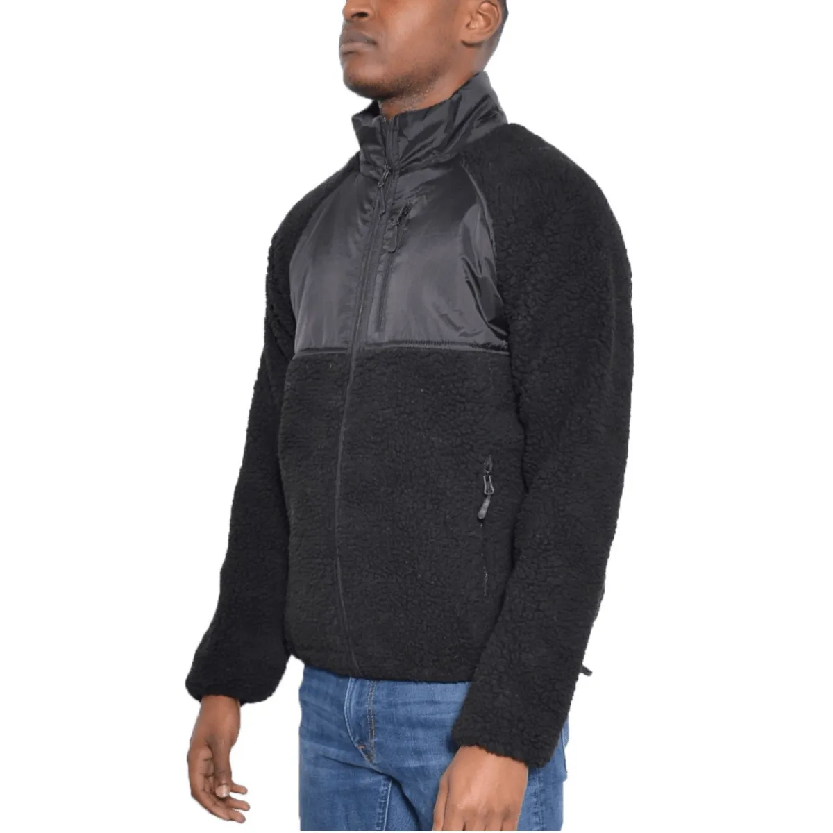 Sherpa Cut Out Fleece Jacket