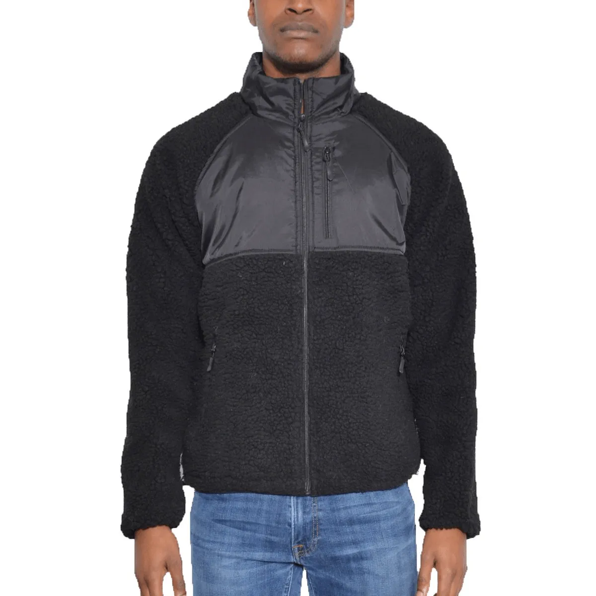 Sherpa Cut Out Fleece Jacket