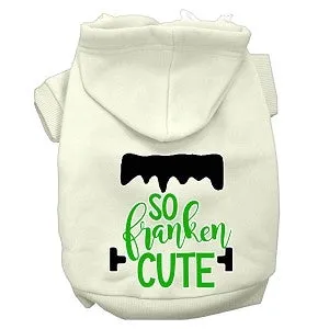 So Franken Cute Screen Print Dog Hoodie in Many Colors