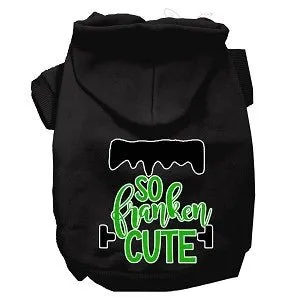 So Franken Cute Screen Print Dog Hoodie in Many Colors