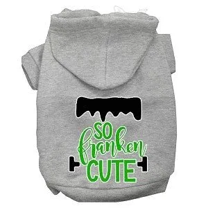 So Franken Cute Screen Print Dog Hoodie in Many Colors