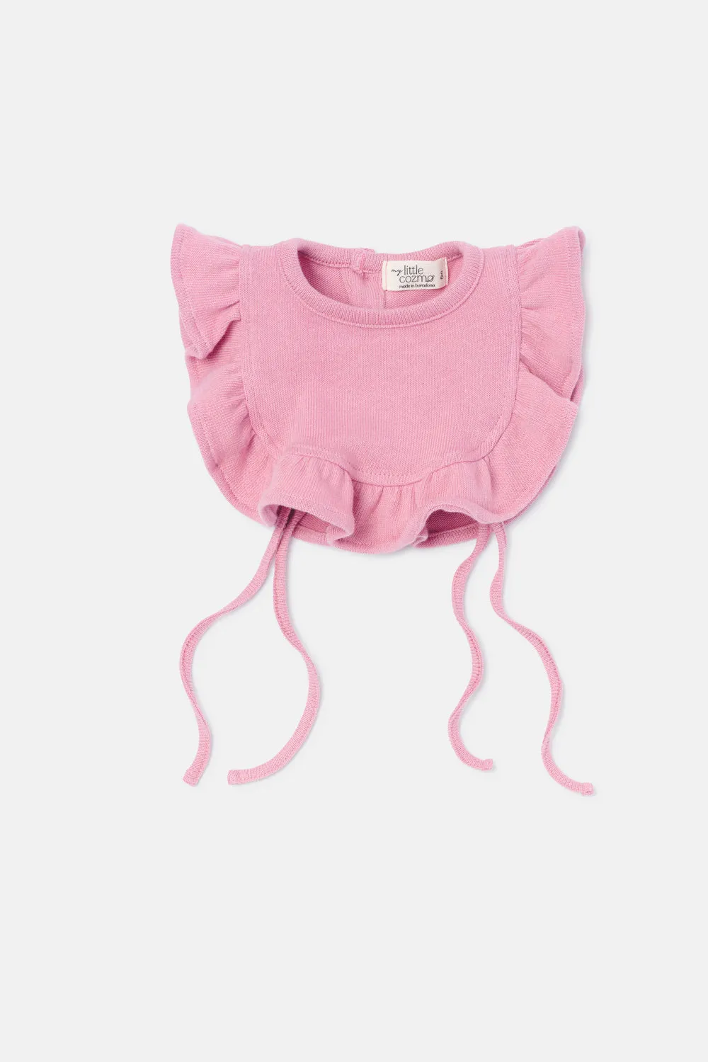 Soft knit baby bib vest