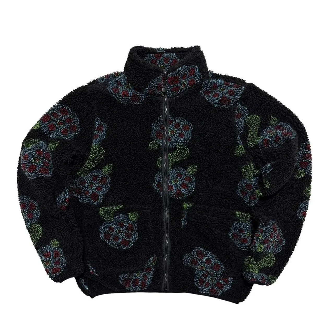 Stussy Black Flor Sherpa Fleece