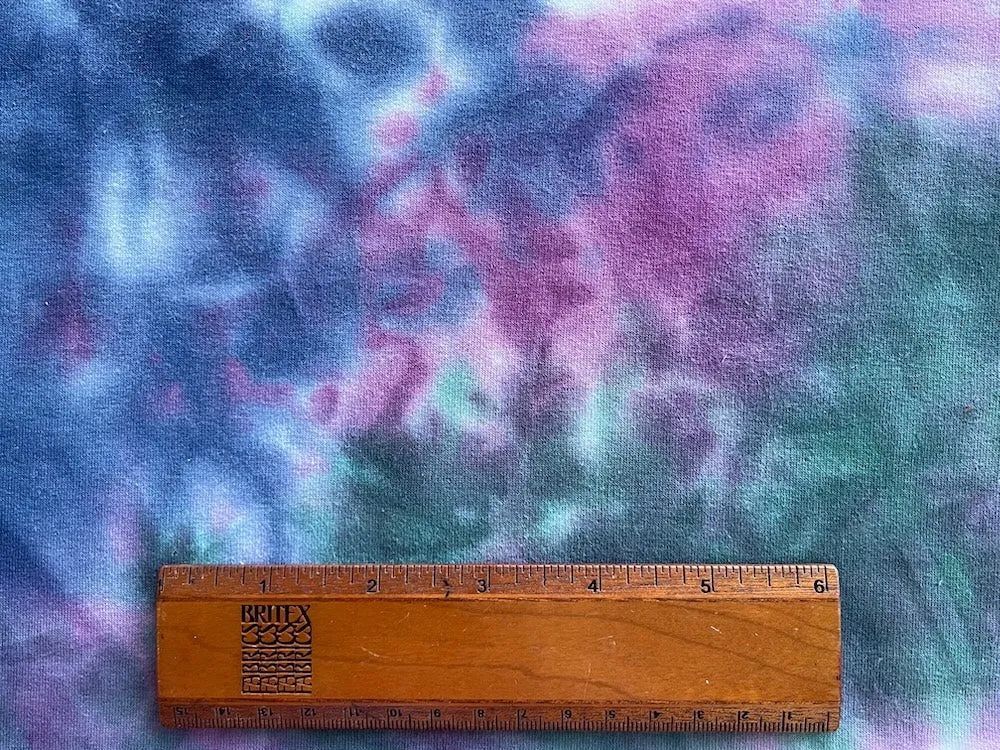 Sunset Wonder Tie-Dye French Terry Cotton Knit (Made in the Netherlands)