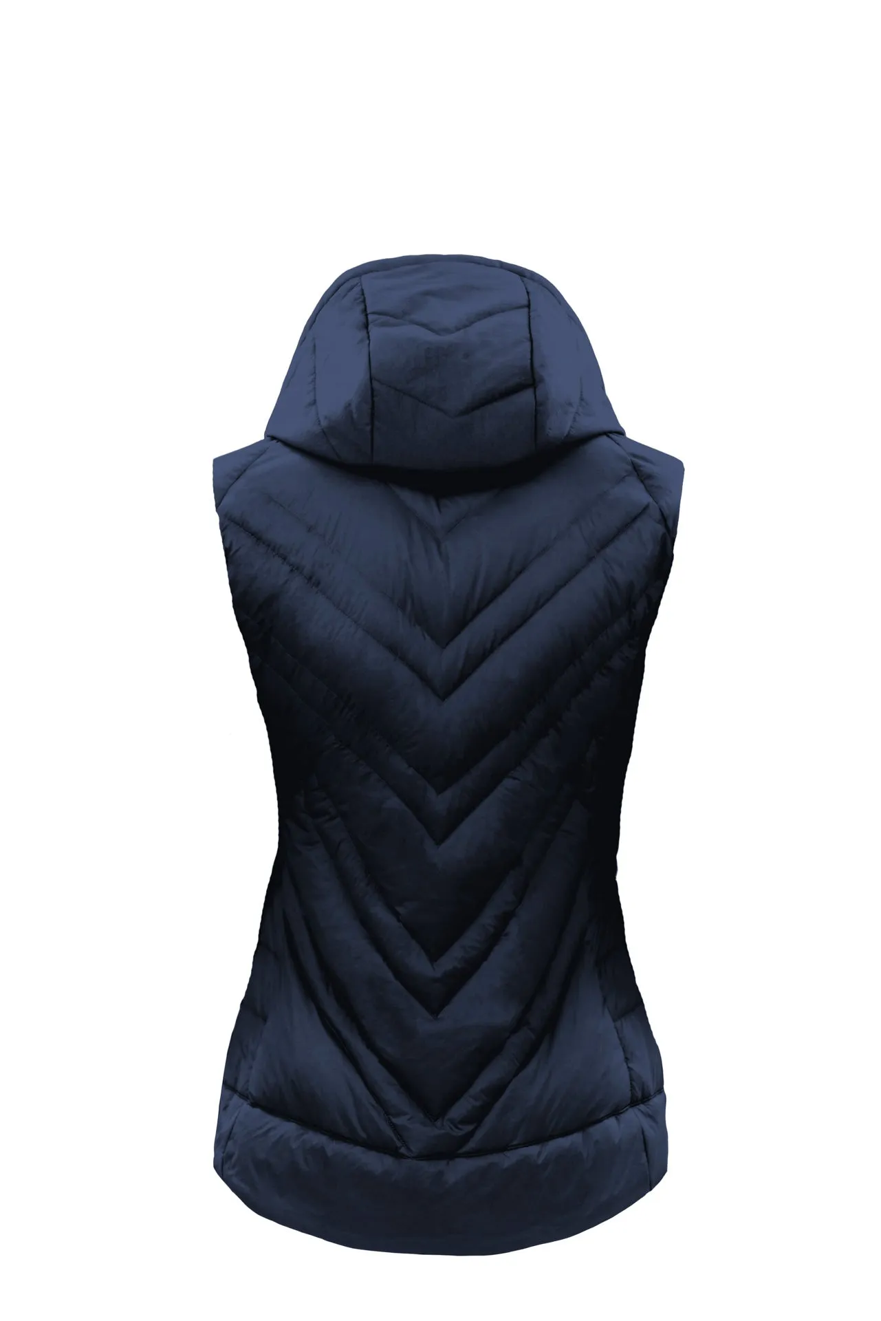 THE LIGHTFUL DOWNWOOL VEST W | Saphir Blue - Mustard