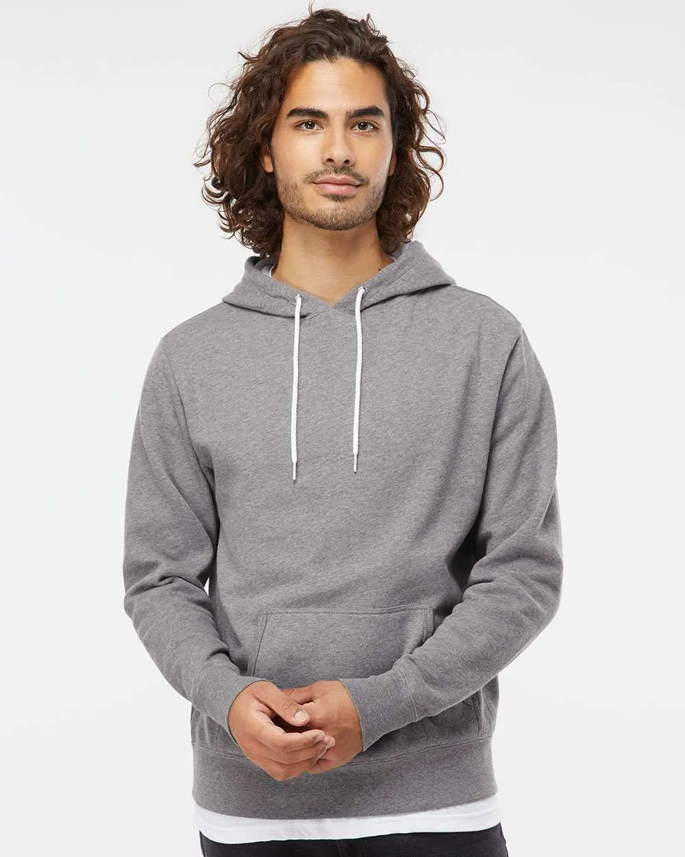 Unisex Lightweight Fitted Hooded Pullover Sweatshirt