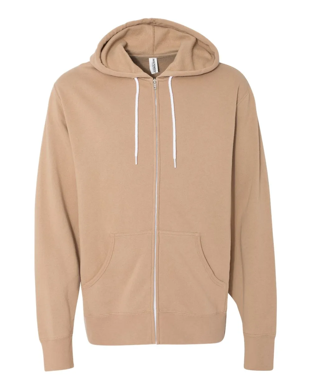 Unisex Lightweight Fitted Zip Hooded Sweatshirt