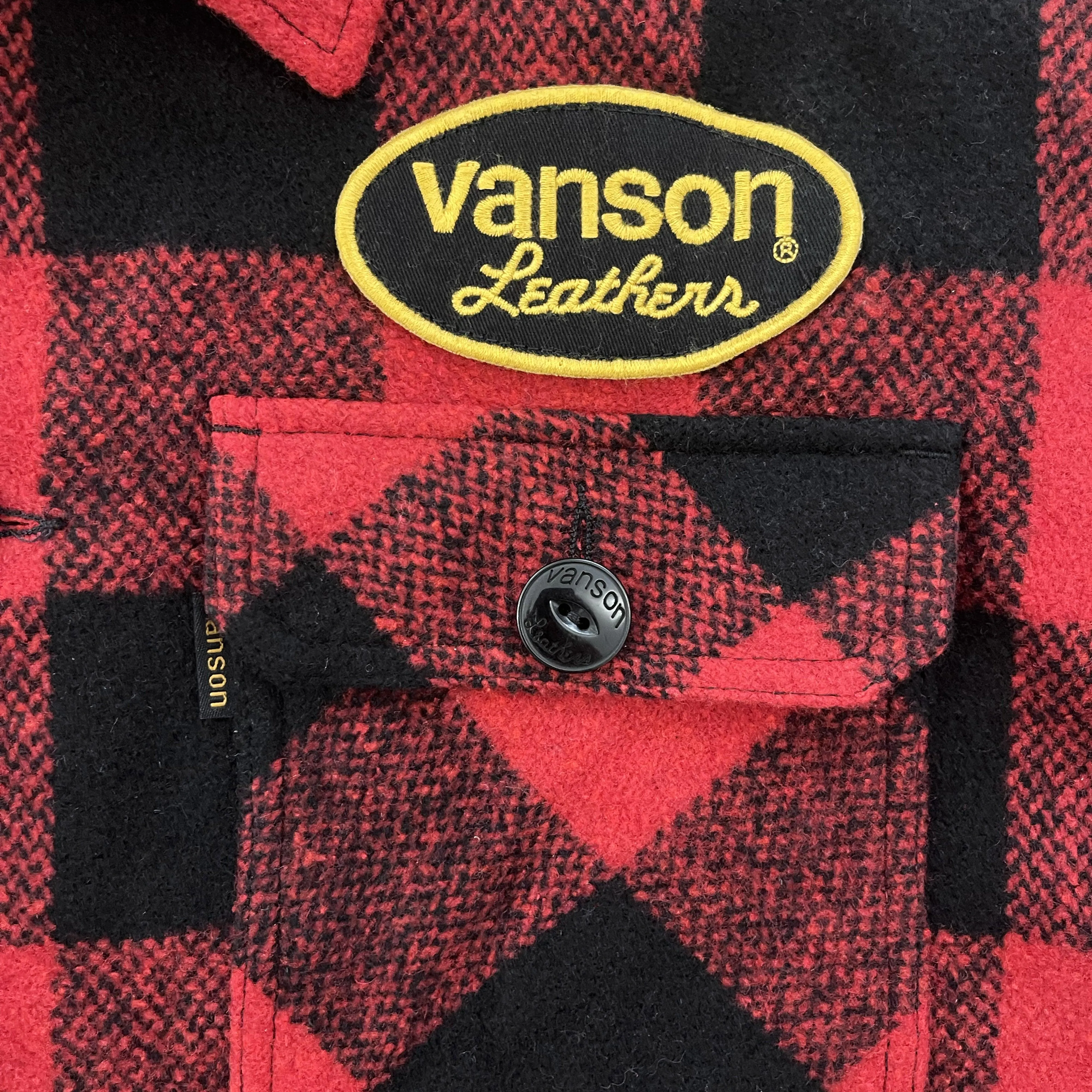 Vanson Leathers Buffalo Check Shirt Jacket - XL