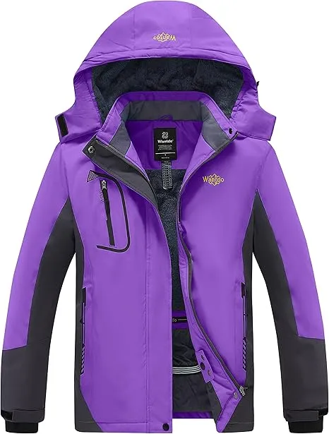 Wantdo Women's Mountain Waterproof Ski Jacket | Windproof Rain Winter Coat