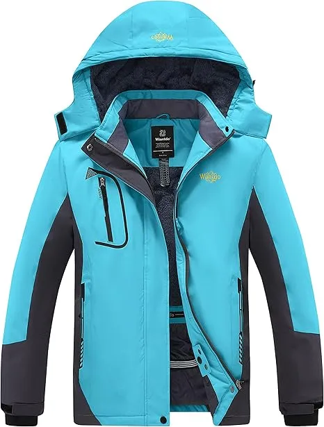 Wantdo Women's Mountain Waterproof Ski Jacket | Windproof Rain Winter Coat